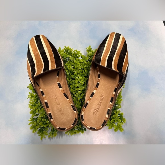 MADEWELL Willa Striped Calf Hair Loafers - Picture 5 of 9